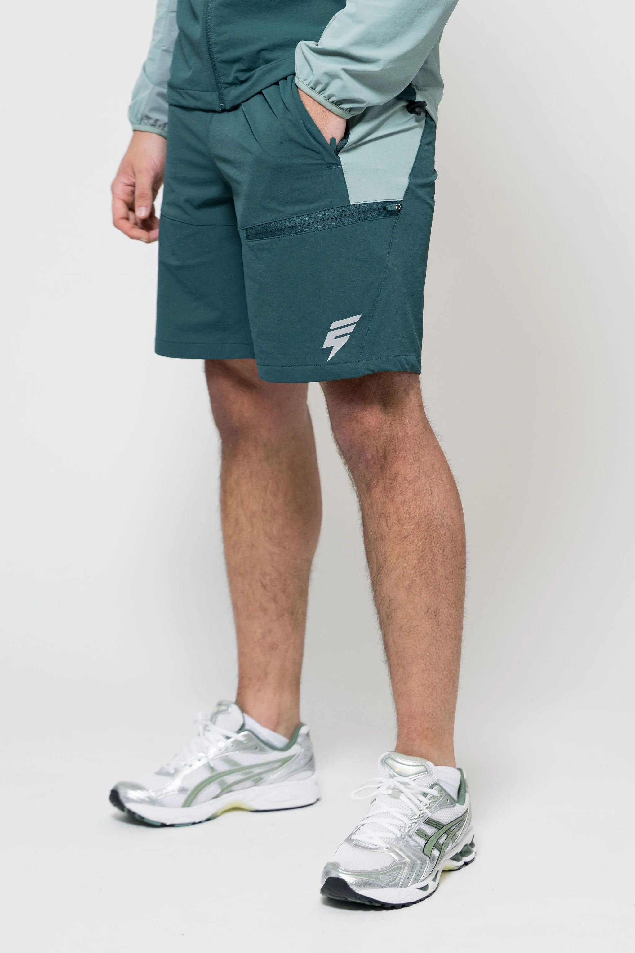 APEX SHORT SET - TEAL/FOREST GREEN - Image 10