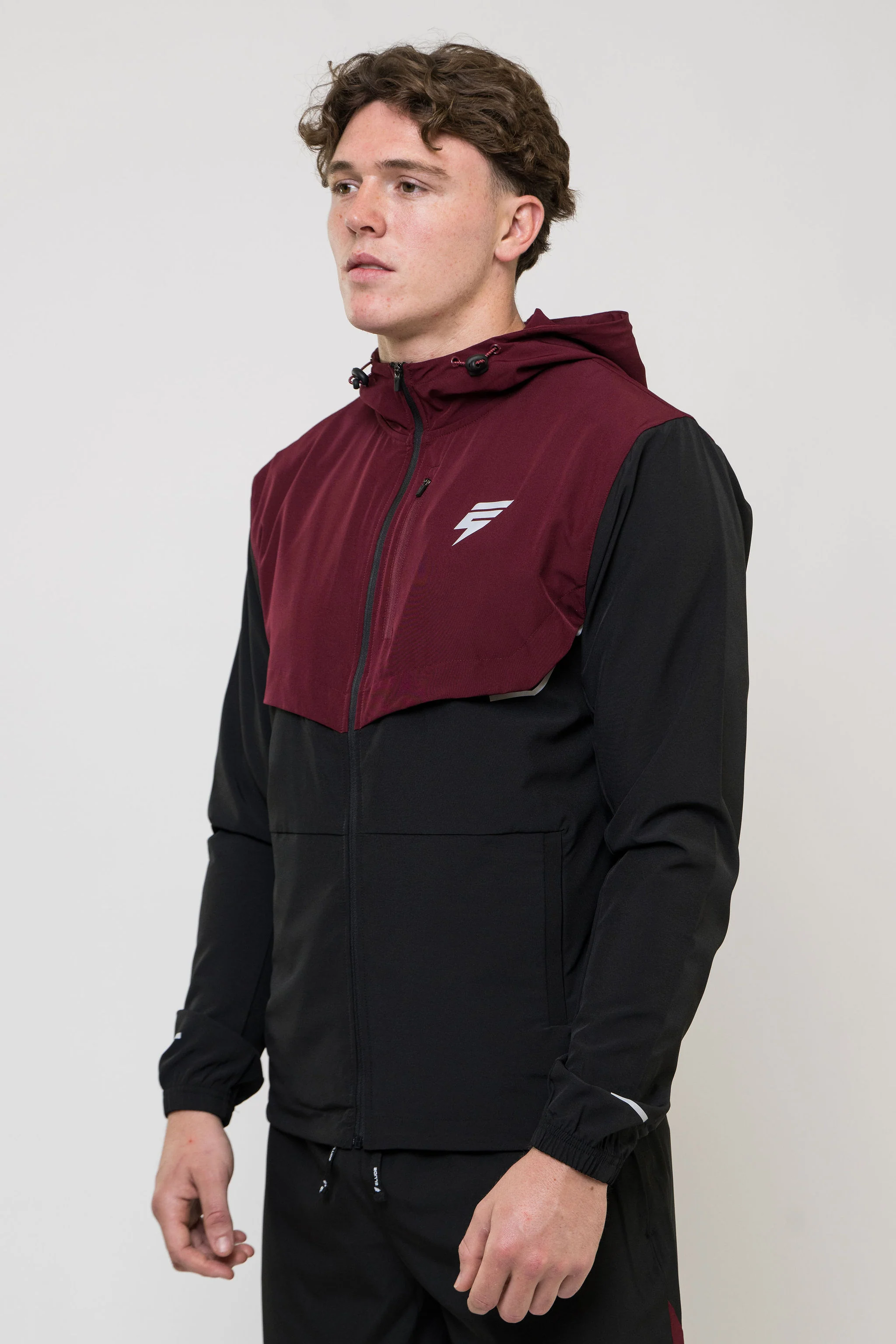 TRACK TRACKSUIT - BLACK/MAROON - Image 3