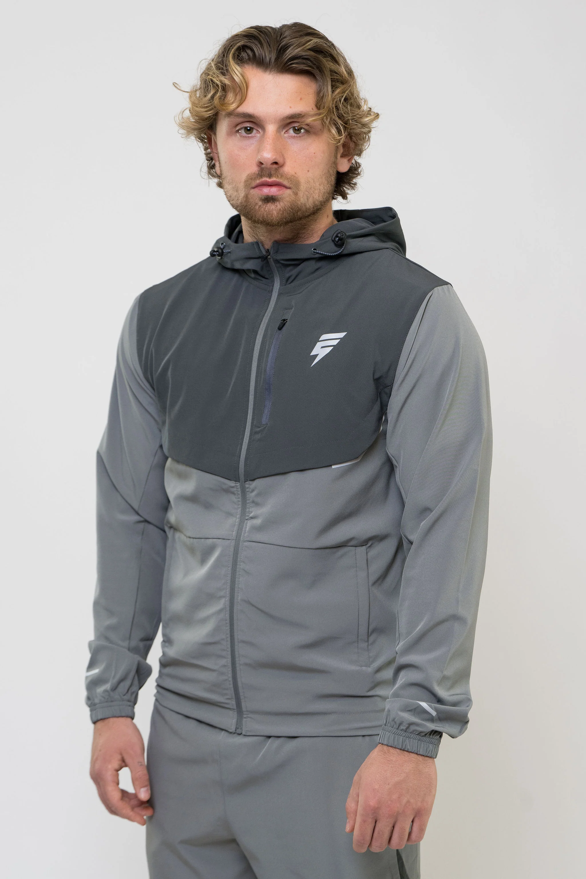 TRACK TRACKSUIT - LIGHT GREY/GREY - Image 3