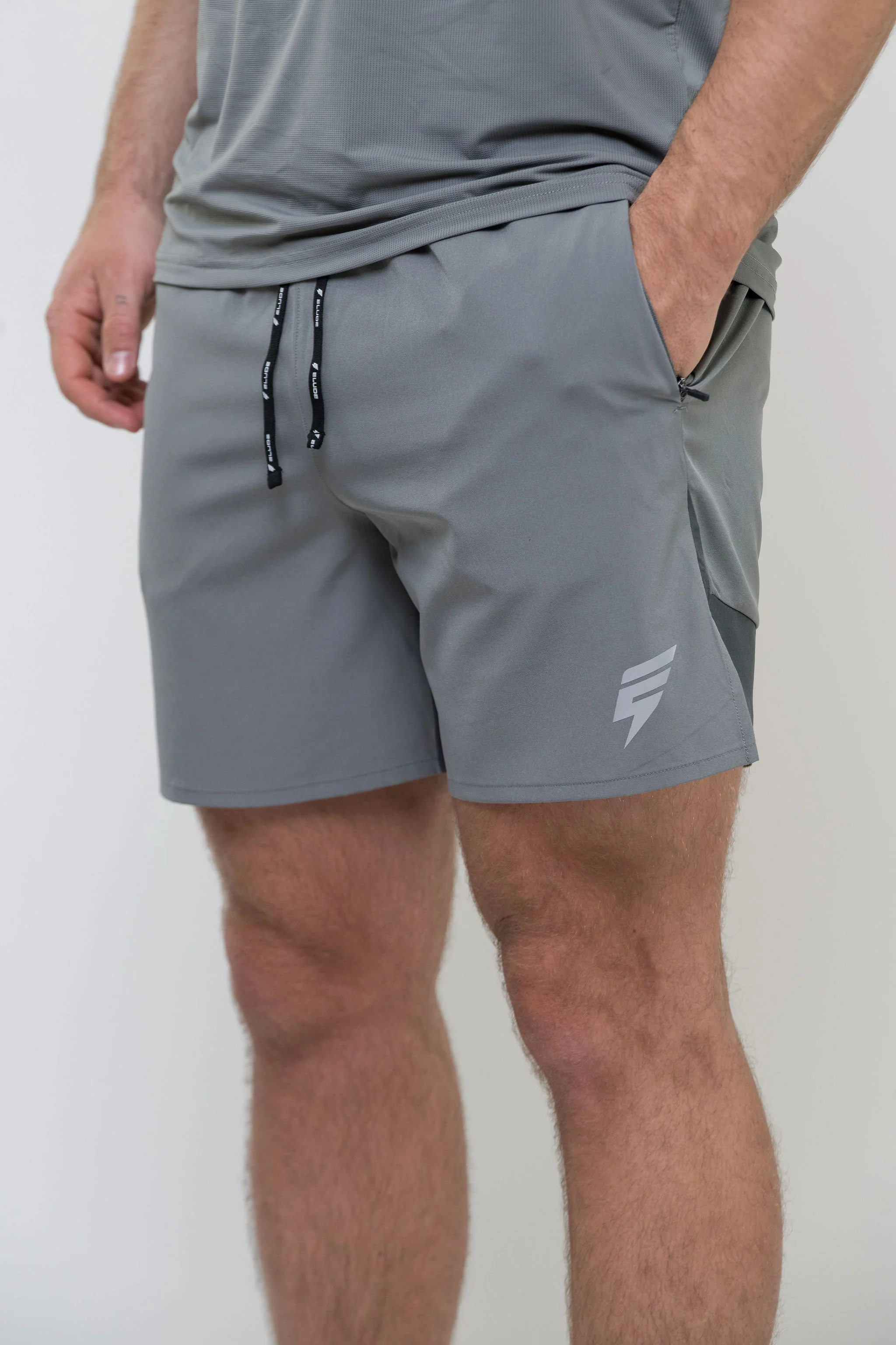 TRACK SHORT SET - LIGHT GREY/GREY - Image 8